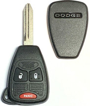 Dodge Remote Head Key Shell 3 Button Removable Blade Top Quality USA Seller - $5.00