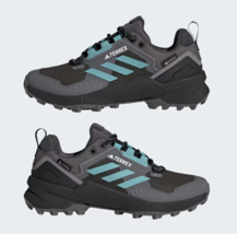Adidas 2023 Women&#39;s TERREX Swift R3 GORE-TEX Grey Blue Waterproof Hiking Shoes 9 - £86.90 GBP