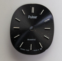 Vintage Pulsar Ladies Y590-5409 Watch Dial w/ Silver Tone Markers Y590-0590R 9P - £11.66 GBP