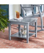 Member’s Mark FSC Eucalyptus Painted Square Side Table Grey (sc) - $168.29