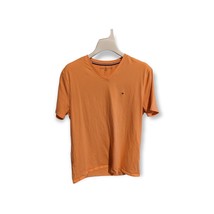 Tommy Hilfiger / Men’s  Small T-Shirt  / Solid Orange / Embroidered Flag Logo - £6.85 GBP