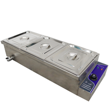 US Stock 1PC Large Capacity 3-Pan Bain-Marie Counter Top Buffet Food Warmer 110V - £159.04 GBP