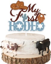 My First Rodeo Cake topper NO DIY My First Rodeo Birthday Party Supplies Boy Wes - £16.69 GBP