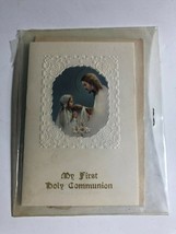 Antique Vintage My First Communion Lace Unused Catholic Christian Jesus  - £9.56 GBP