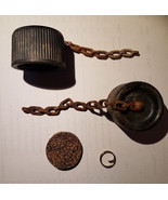 WWII ARMY SURPLUS CANTEEN CAP WWII STYLE ORIGINAL CHAIN NEW RING &amp; CORK ... - £4.71 GBP