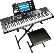 The Rockjam 61 Key Keyboard Piano Comes With A Pitch Bending Kit, A Keyb... - $142.93