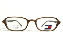 Tommy Hilfiger TH 3071&amp;CL BRN/HRN Eyeglasses Frames Brown Rectangular 51-20-145 - £29.07 GBP