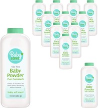 Baby Powder, Pure Cornstarch, 10-oz. (pack of 12) - £44.75 GBP