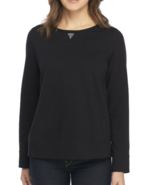 Kim Rogers Petite Women&#39;s Sz L Long Sleeve Crew Neck Embellished Sweatsh... - $18.50
