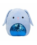 KellyToy 8” Buttons The Blue Sequin Belly Bunny Rabbit Super Soft Squish... - £18.49 GBP