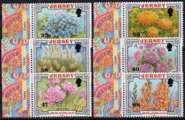 ZAYIX Jersey 1042-1047 MNH Battle of Flowers Nature Plants 092023SM37M - $6.40