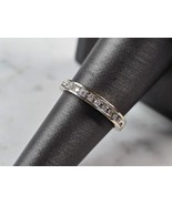 Womens Vintage Estate 10K White Gold Diamond Ring 1.8g E3366 - $4,552.90 MXN