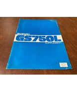 VTG  Suzuki Motorcycle GS 750L Supplement Service Manual Genuine - £11.64 GBP