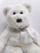 Ty Beanie Buddy The Beginning Bear White Plush 2000 Sparkles Stuffed Animal Toy - $13.00