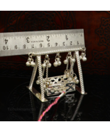925 sterling silver lord Krishna swing laddu gopal Jhula art  su369 - $4,108.36 MXN