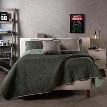 Martha Green Special Fabric Reversible Ultraslim Comforter 3 Pcs Queen Size - £55.38 GBP