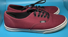 Vans Authentic Low Top Maroon  Sneakers Women&#39;s 7.5 TB2T Men’s 6 EUC - £12.26 GBP