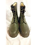 MENS AUTHENTIC ECHTES LEDER MILITARY BLACK LEATHER COMBAT JUMP MASTER 12... - €57,84 EUR