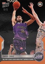 2023 Topps Now NBL MVP 5/5 Xavier Cooks* #115 Leads Kings Past Taipans in Game 1 - £108.39 GBP