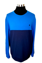 Izod Advantage Performance Sweatshirt Men&#39;s size X-large Blue &amp; Navy Stretch LS - £14.39 GBP