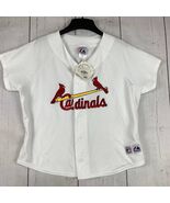 Arizona Cardinals NFL 2X Majestic Jersey T-Shirt White New Women - $55.83 CAD