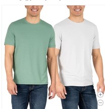 Soybu Mens T-Shirts Green Gray Grey 2-Pack Stretch Moisture Wicking Tagless - $39.99