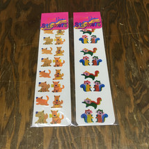 Vintage laser print stickers still in original packages animal stickers ... - £15.27 GBP