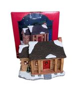 1997 St. Nicholas Square Log Cabin Christmas Village Building Rare Vintage - $33.23 CAD