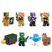 8pcs Minecraft Adventure Pigling Yueling Building Blocks Doll Toy - $412.24 MXN