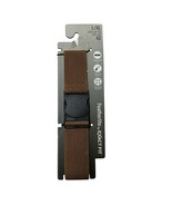 Exact Fit Featherlite Stretch Web Belt Mens L/XL Brown Speed Clip Buckle - $24.24 CAD