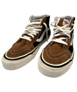 Vans SK8 Hi Brown Suede Black Canvas Unisex Men&#39;s 9M Womens W10.5 Style ... - $75.05