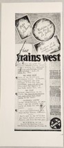 1936 Print Ad Santa Fe Systems Train Line Super Chief,California Limited - £14.33 GBP