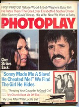 Photoplay-Sonny-Cher-Robert Redford-Natalie Wood-Cicely Tyson-June-1974 - £24.81 GBP
