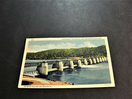 Montgomery Government Lock and Dam on Ohio River, PA -1900s Postcard. - £4.80 GBP