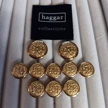 Haggar Gold Blazer Buttons 10 2-Large, 8 Smaller - $16.95