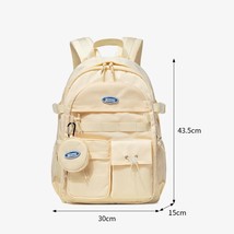 Ckpack travel bag solid color women s waterproof backpack simple school bag for teenage thumb200