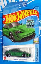 Hot Wheels 2023 Factory Set Factory Fresh Porsche Taycan Turbo S Green w/ OH5SPs - $4.00