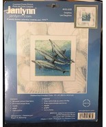 NIP SEALED Janlynn Dolphins 13&quot; x 13&quot; Counted Cross Stitch Kit #013-0293 - £6.45 GBP