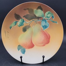 Antique c.1920s K&amp;G Luneville France Pear Fruit Cabinet HandPainted Plat... - $7.91