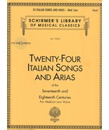 TWENTY-FOUR ITALIAN SONGS and Arias of the 17th and 18th Centuries, Bk/A... - $12.89 CAD