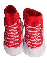 Toddler Non-Slip Infant Socks/Baby Stockings/Newborn Infant Shoes Red