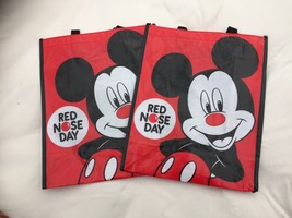 DISNEY/MICKEY MOUSE COMIC RELIEF/RED NOSE MICKEY/SHOPPING BAG/RECYCLED/R... - £47.07 GBP