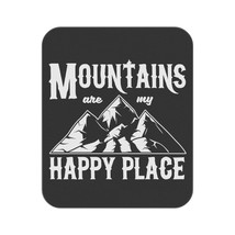 Personalized Mountains Are My Happy Place Picnic Blanket - £49.22 GBP