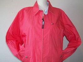 Vintage 90s Tommy Hilfiger Woman&#39;s Coral Lightweight Summer Jacket Size ... - £62.77 GBP