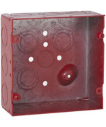25 PK Raco (911-12) 4-11/16&quot; Box 2-1/8&quot; Deep 1/2&quot;-3/4&quot; TKO - Red - $157.08