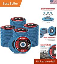 Flap Discs 40 Grit, 4 1/2 x 7/8-Inch Flap Sanding Disc, Type 29 Zirconia... - $128.03