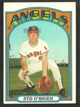 California Angels Syd O&#39;Brien 1972 Topps Baseball Card #289 vg/ex - $0.70