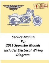 2011 Harley Davidson Sportster Models Service Manual Download - $22.95