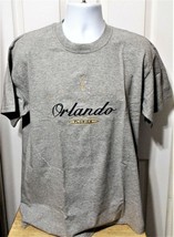 Orlando Florida With Anchors Mens Gray T-Shirt-Large - £8.75 GBP