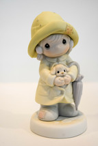 Precious Moments  An Event For All Seasons  530158  Girl &amp; Puppy in Rain Gear - £11.67 GBP